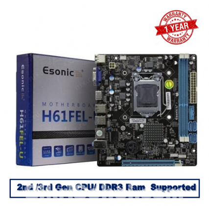 New Esonic H61-FEL DDR3 Desktop Motherboard